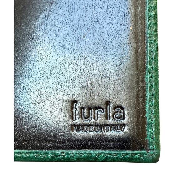 VTG NOS Furla made in Italy Small Green Crocodile  Address Book Extremely Rare - Picture 3 of 5